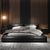 Aslan Modern Design Calf Leather Bed Frame Queen Size