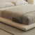 Cesar Suede Fabric Contemporary Minimalist Bed Frame Queen Size