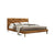 Kelly Luxurious Nubuck Calf Leather Bed Frame With Steel Legs King Size
