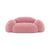 Lenaa Wool Teddy Fleece Pink 2-Seater Comfy Sofa