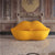 Nicky Lips Special Design Sofa Velvet Fabric Interior Couch Yellow in Stock