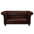 Ramona Tan Leather Sofa 2-Seater Brown Luxury Sofa