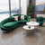 Simpson Velvet Couch Egg Sofa Set Upholstery Brown/Living Room in Stock