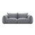 Winnie White Boucle Couch 2-Seater Pillow Back Sofa