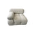 Mona White Boucle Couch 4 Pieces Modular Minimalist Sofa Set in Stock