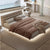 Bardot Suede Fabric Modern Floating Bed Frame King Size