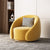 Betsys suede fabric Cozy Chair Living Room Swivel Chair in Multi-color