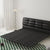 Chad Black/White  Microfiber Leather Luxury Bed Frame Queen Size