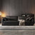Davis Genuine Leather Black Sofa Soft 3-Seater Luxury Interior Sofa