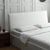 Evan Minimalist Linen Fabric White Bed Frame King Size