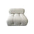 Mona White Boucle Designer Couch 4 Pieces Modular Minimalist Sofa Set