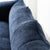 Nya Blue Flannelette Arm Sofa 2-Seater Shaped Loveseat