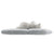 Polar Bear Hug Luxury Sofa Cloud Fabric Special Design 4-Seater Sofa in Grey/Black