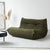 Togo Velvet Sofa 2 Seater Couch Green