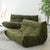 Togo Velvet Sofa Green 2 3 Seater Couch