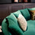Tribeca Velvet Green 6-Seater Sofa Round Shaped Upholstery Sofa/Living room sofa