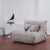 Elvira Tatami Sofa Chair in Multi-color 1-Seater suede fabric